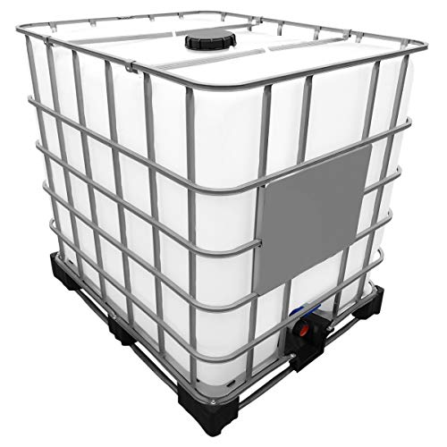 REKUBIK 1000l IBC Container Neuwertig/Rebottled auf Stahlpalette (Food) Deckelgröße DN 150, Armaturgröße S60x6 Grobgewinde