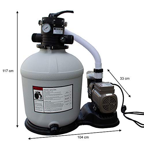 Oskar-Store Sandfilteranlage Sandfilter Zeitschaltuhr 24h Timer 13,2m³ Poolfilter Pool Pumpe - 3