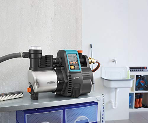 Gardena Premium Hauswasserautomat 6000/6E LCD Inox: Hauswasserpumpe mit 6000 l/h Fördermenge, 1300 W Motor, mit LC-Display, Pumpengehäuse aus rostfreiem hochwertigem Edelstahl (1760-20) - 9