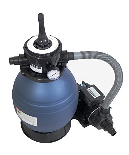 GlobaClean Sandfilteranlage Pool Pumpleistung 6 m³/h 2in1 Adapter Ø32mm - 38mm 4 Wege Ventil Sandfilterpumpe Filteranlage Poolfilter - 3