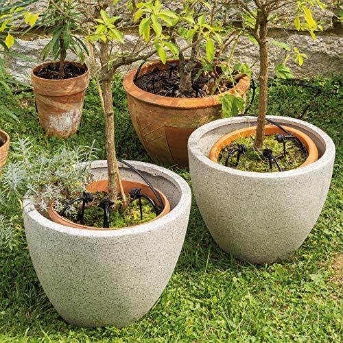 esotec Solar Bewässerungssystem WaterDrops Professional - automatische Tröpfchenbewässerung für bis zu 50 Pflanzen - einfach und individuell anpassbar - für Garten und Kübelpflanzen (101120) - 8