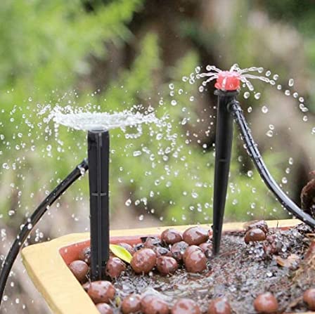 Bewässerungs-Set für den Garten, 25 m, Bewässerungssystem für Bewässerung 4/7 Tee, automatische Bewässerung, Mikro-Bewässerung, verstellbar - 3