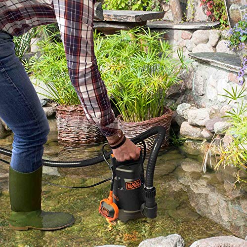 BLACK+DECKER BXUP750PTE Tauchpumpe für Klar- und Schmutzwasser (750 W, max. Förderleistung 13.000 l/h, max. Förderhöhe 8 m) - 3
